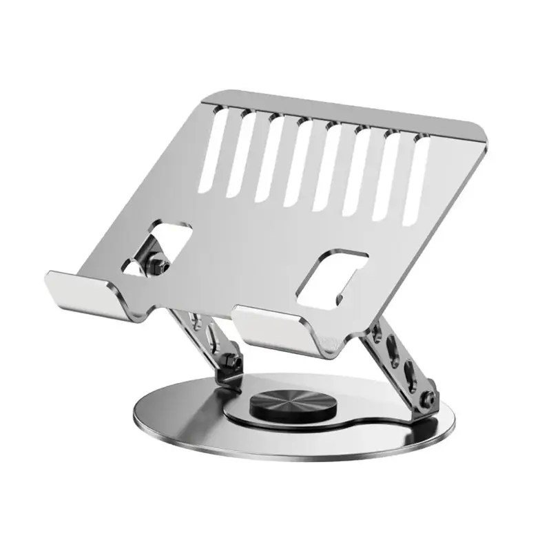Adjustable Carbon Steel Laptop Stand – 10″ to 17″ Universal Laptop Riser with Rotating Base