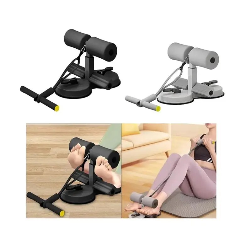 Sit-Up Bar Exercise Equipment with Double Suction Cup Holder – Adjustable Abdominal Assistant Bar