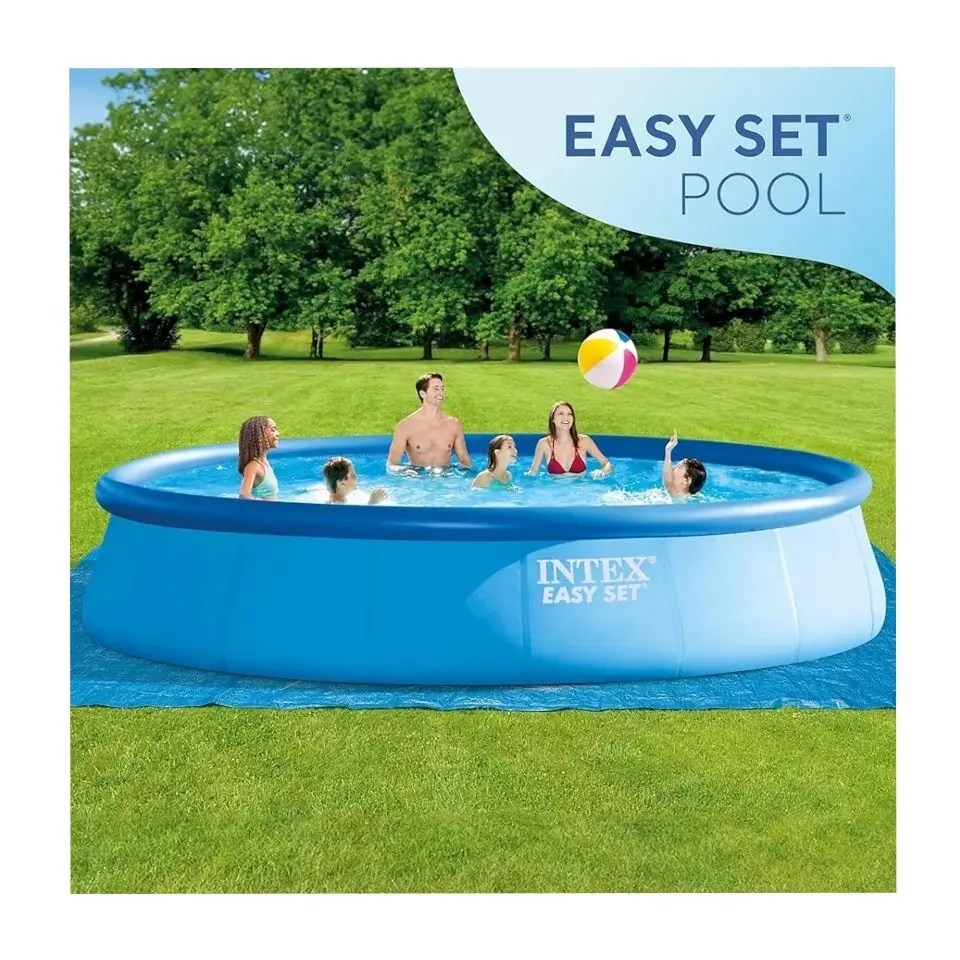 Intex Easy Set 3.05m x 76cm Inflatable Pool 4,485L Capacity with Air Pump