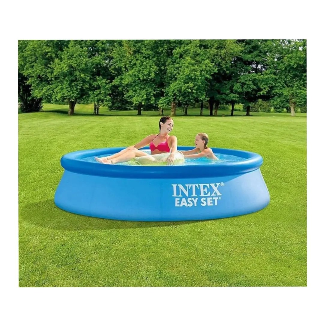 Intex Easy Set 2.44m x 76cm Inflatable Pool 2,419L Capacity with Air Pump