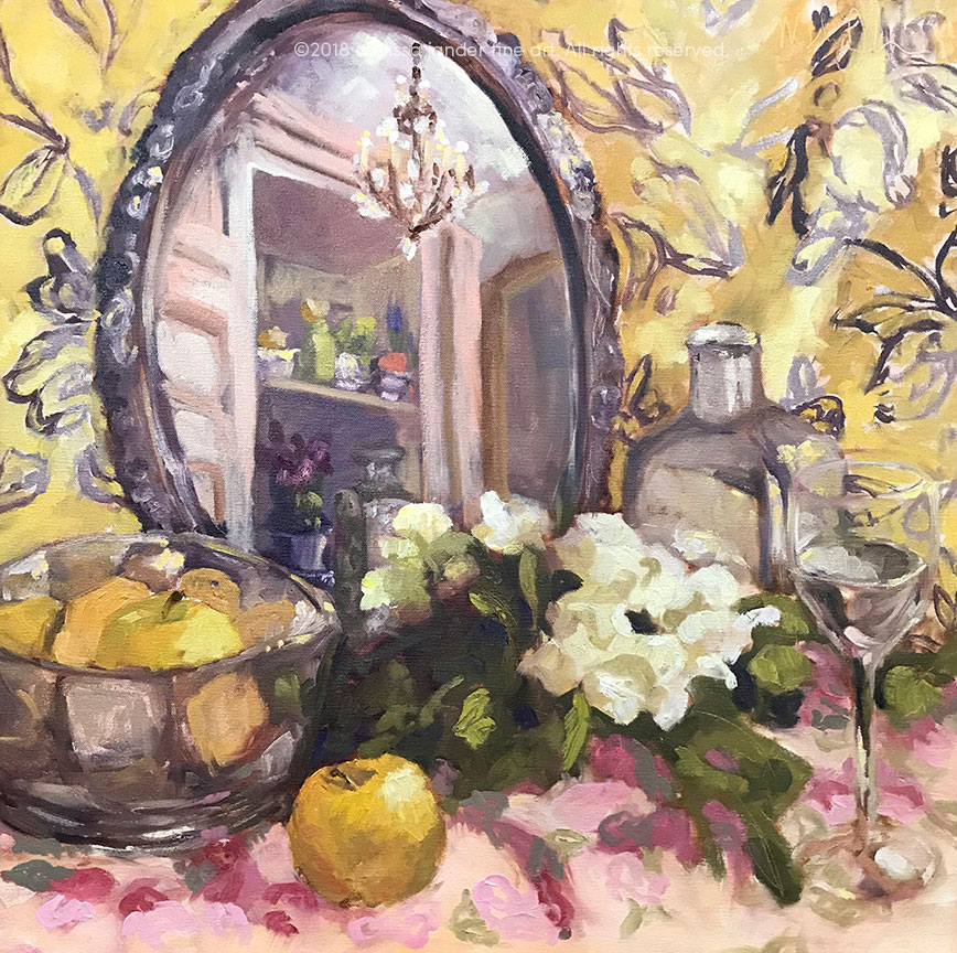 “Reflections” 24x24, original oil by Melissa Jander