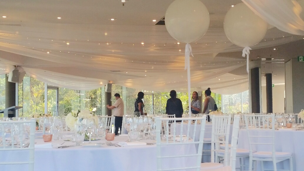 Drapery with Balloons