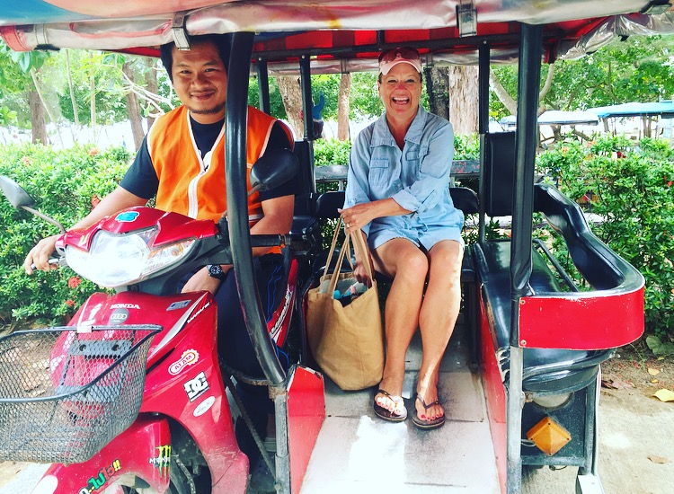 Mom and our Tuk Tuk driver