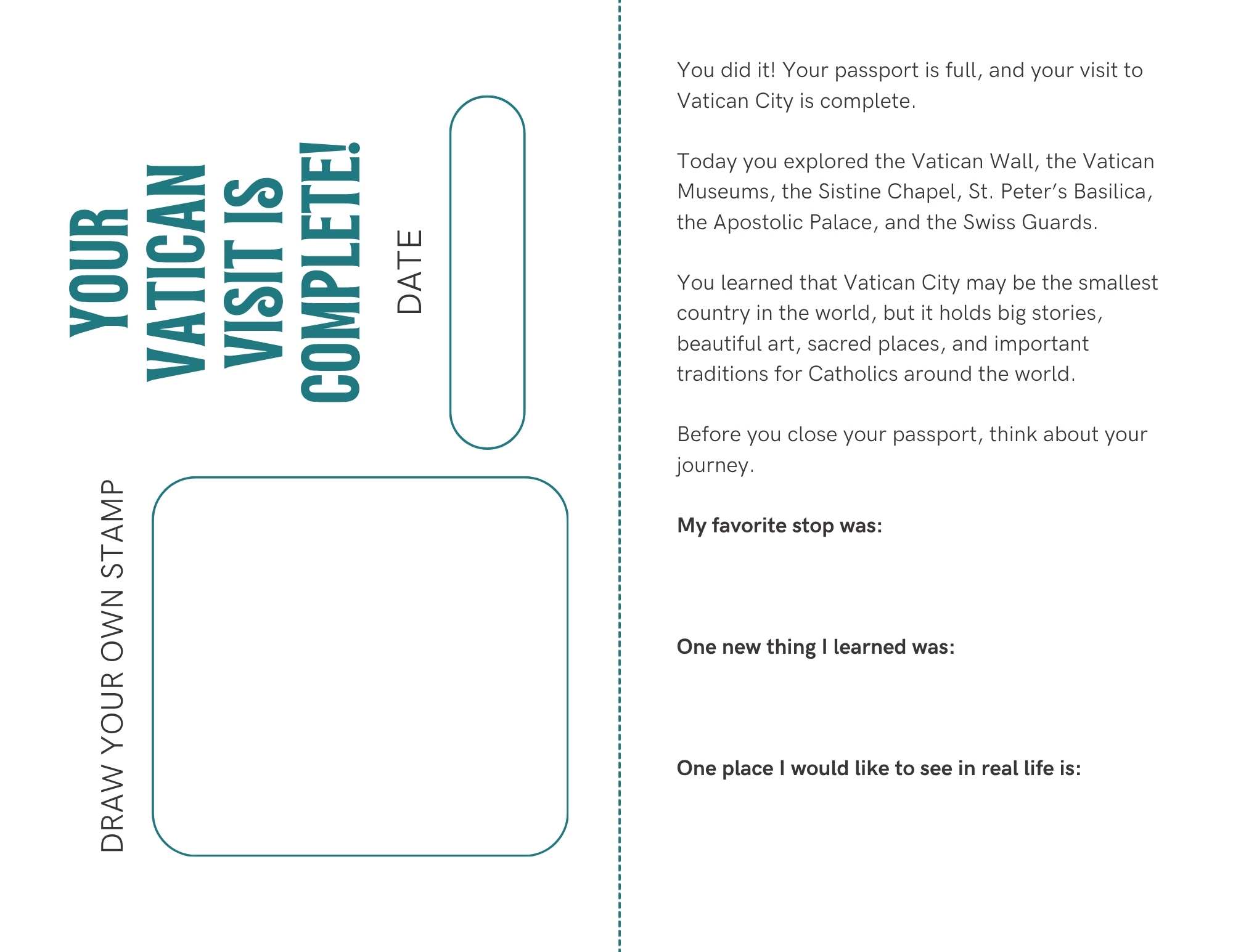 Vatican City Passport page 9