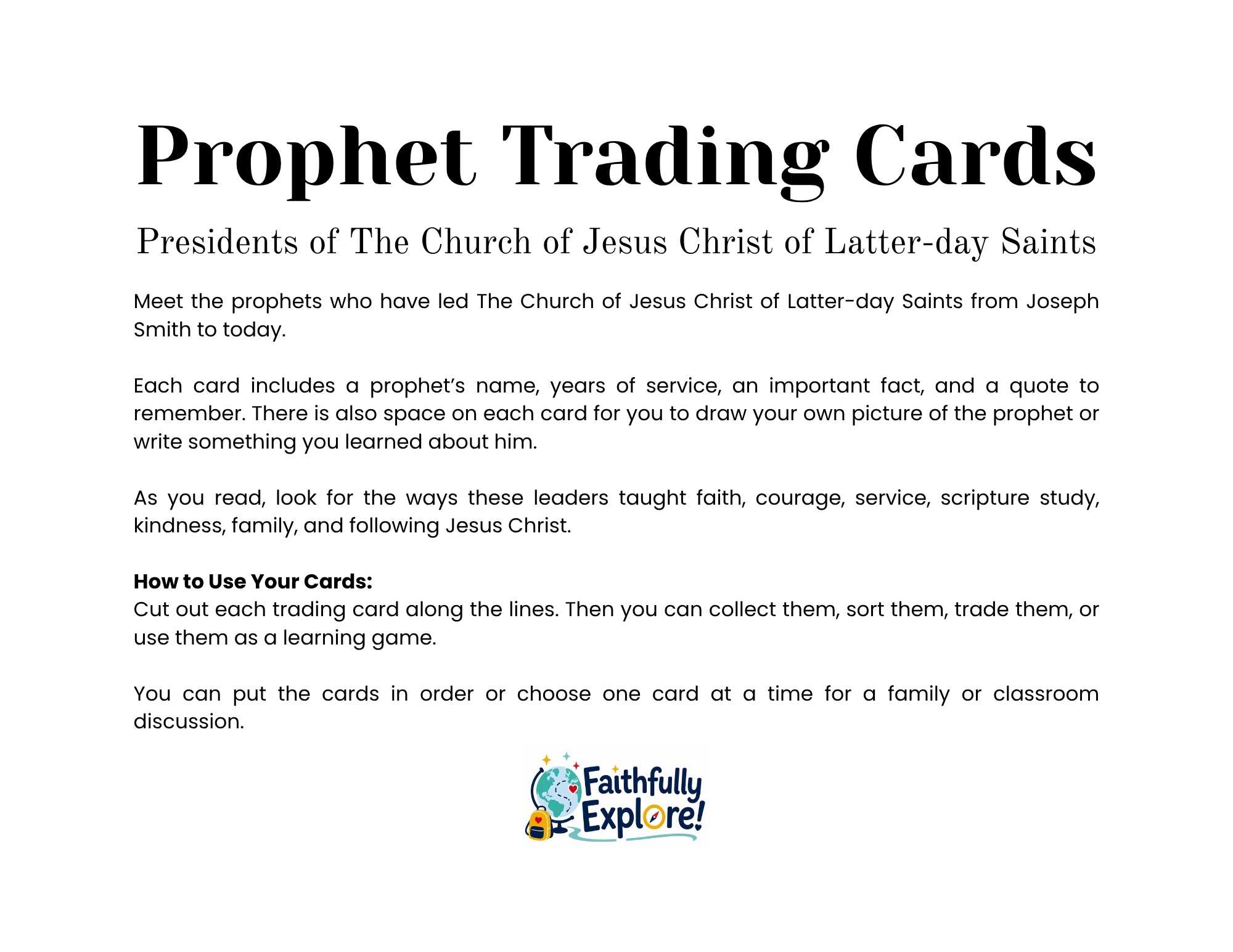 Prophet Trading Cards