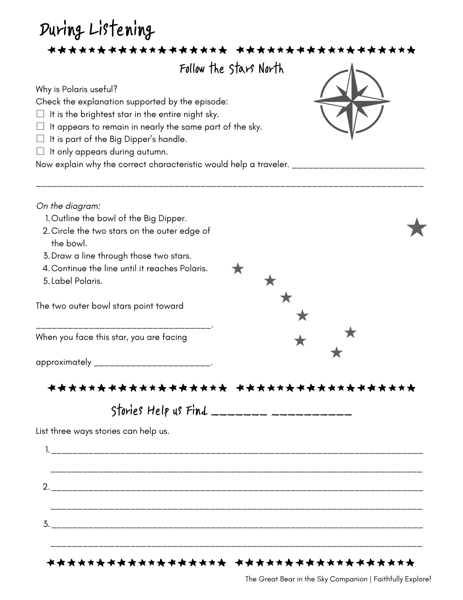 The Great Bear in the Sky Learning Companion