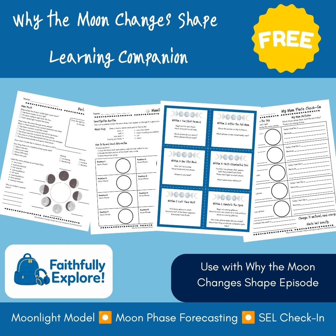 Moon Phases Worksheet for Kids: Why the Moon Changes Shape Learning Companion