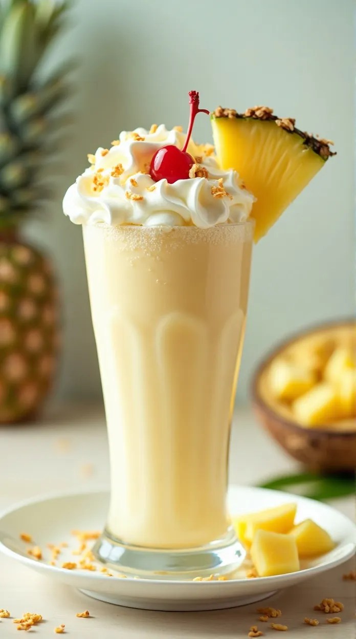Tropical Piña Colada Milkshake