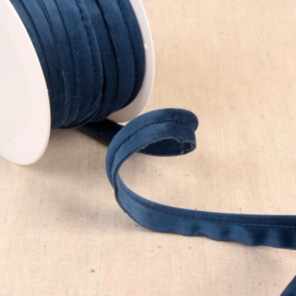 Velvet Piping Cord (No 5) Navy Blue 23