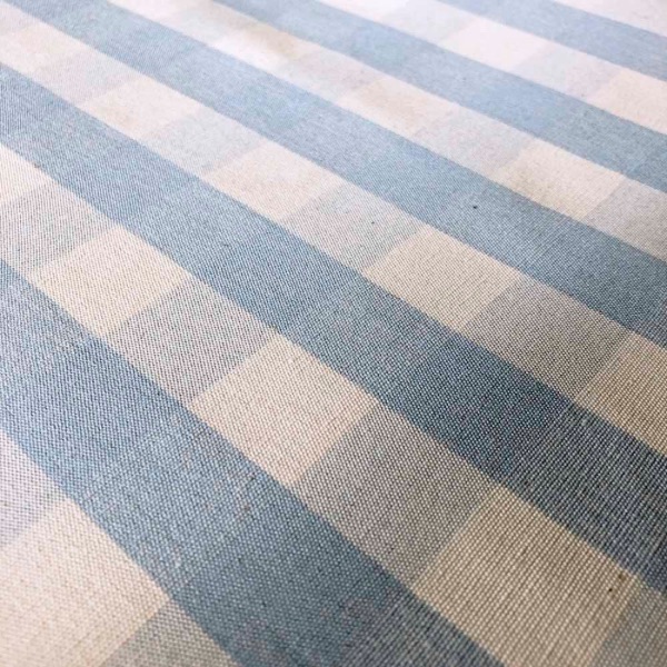 Suffolk Check Large Ian Mankin Blue