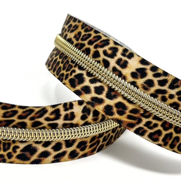 Patterned Deluxe Zip No 5 Leopard Print