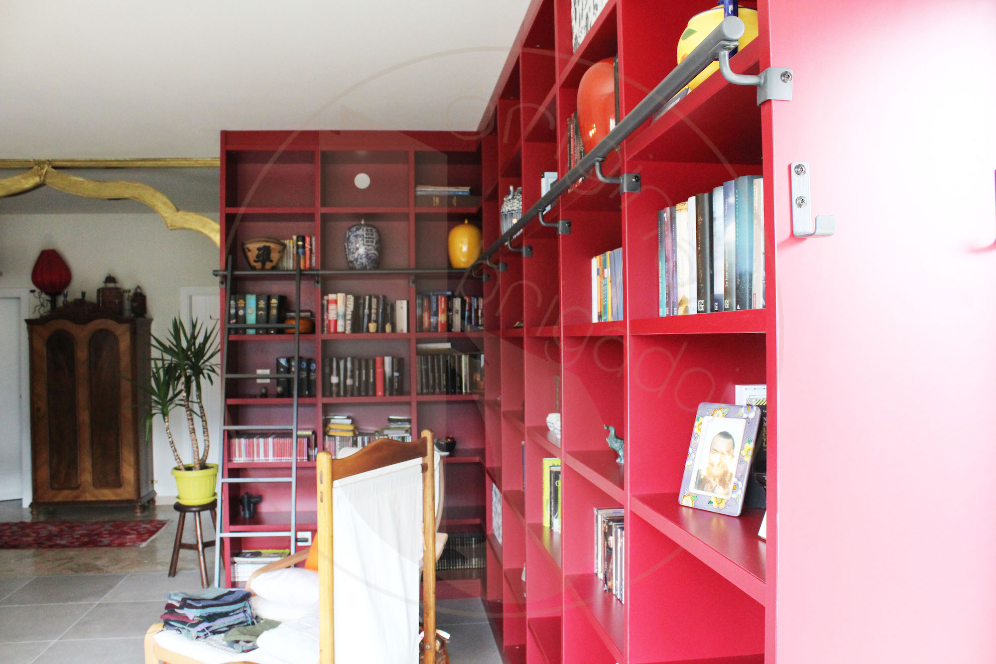 libreria moderna arredamenti brigadoi falegnameria val di fiemme trentino