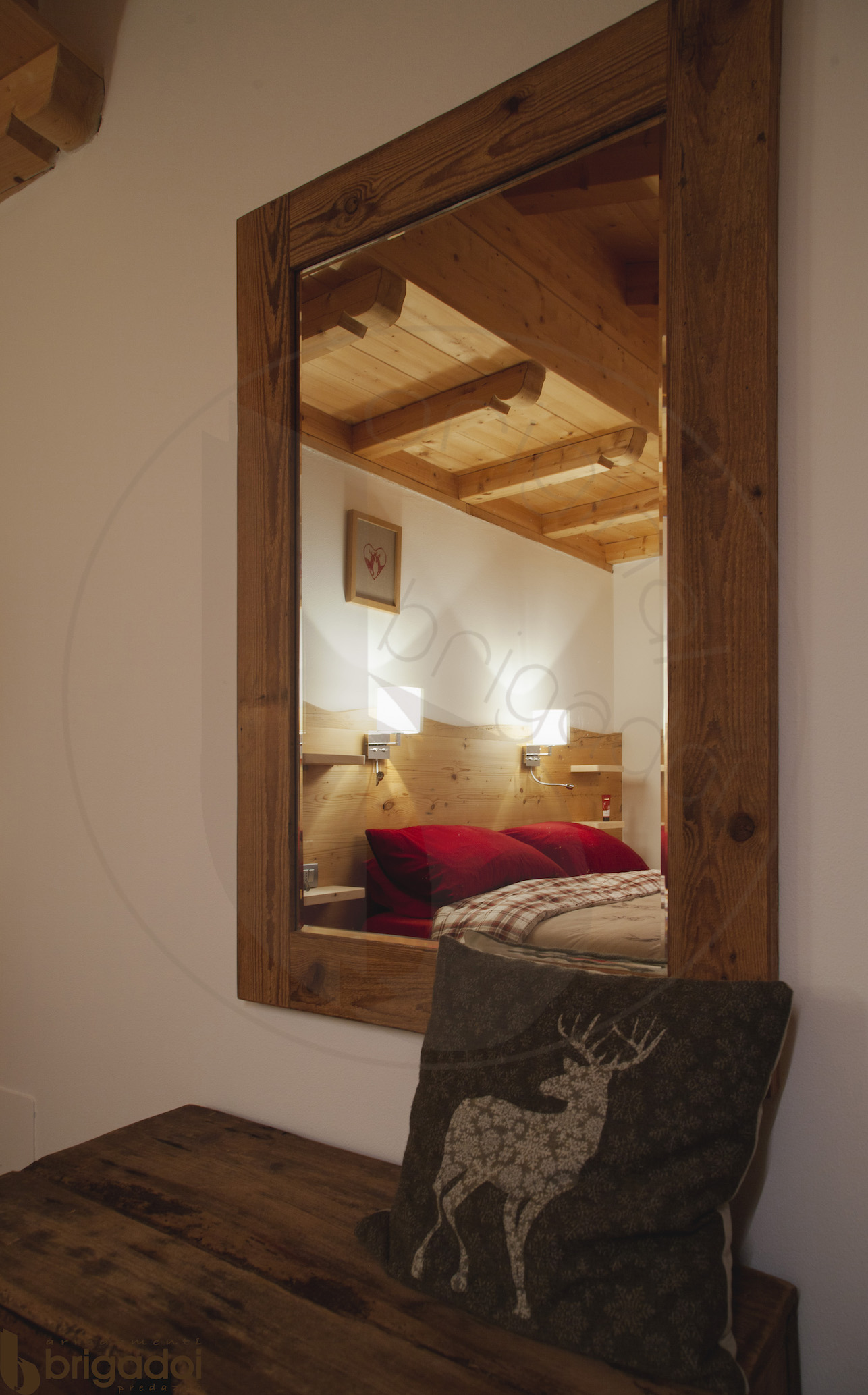 arredamenti falegnameria brigadoi legno trentino val di fiemme design mountain dolomiti camera