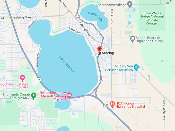 Explore This Low Key Florida City With An Old School Vibe And A Sebring 10 Map 