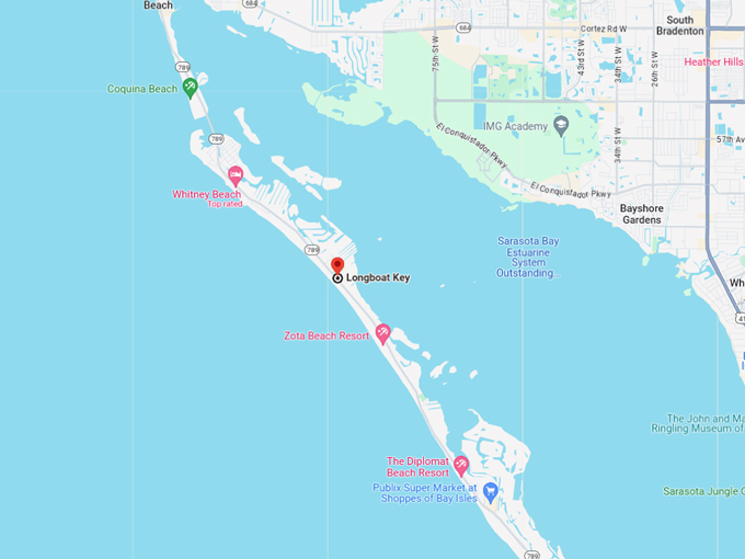The Small Island Town In Florida That Will Melt Your Stress And Worries Longboat Key 10 Map 
