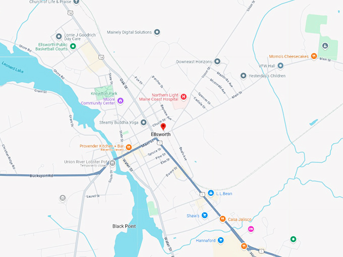 This Charming Town In Maine Will Make You Feel Like You Re In A 16 Ellsworth Map 