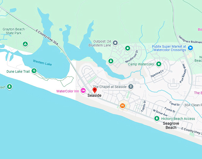 The Gorgeous Seaside Town In Florida That S Perfect For Day Trips 16. Seaside Map 