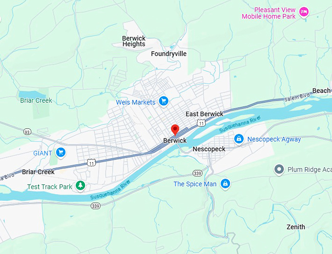This Overlooked Town In Is Quiet Affordable And Easy To 16. Berwick Map 