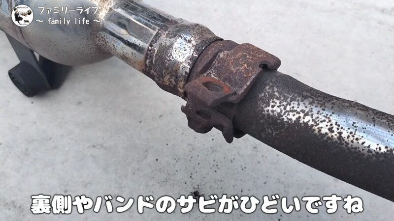 【バイク】マフラーの錆落とし！グラインダーとカップブラシで錆取りに挑戦！
