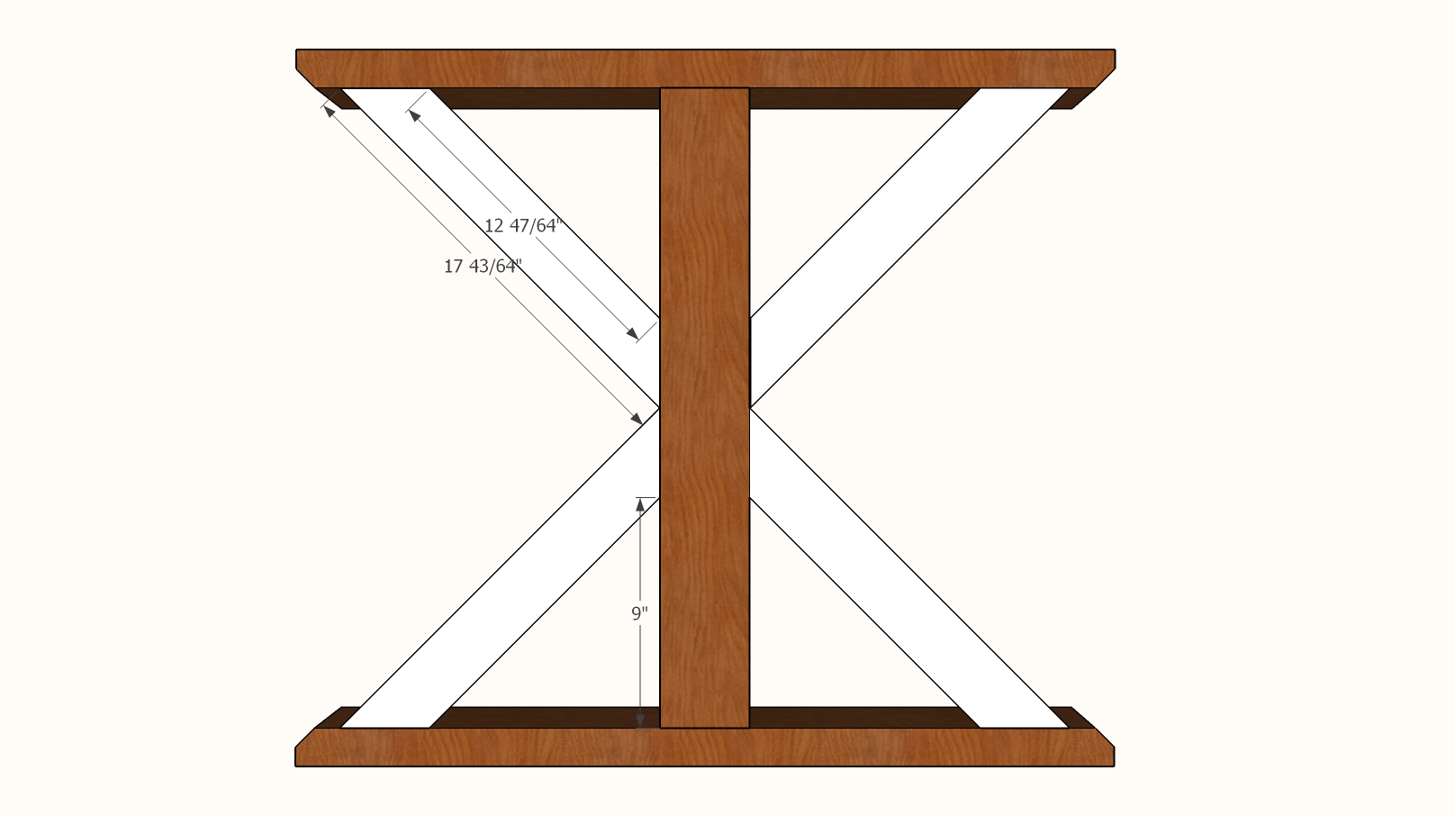 X-Base Table leg structure