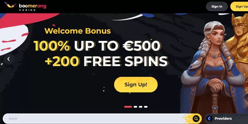Boomerang Casino Review – Bonus $750 + 200 FS