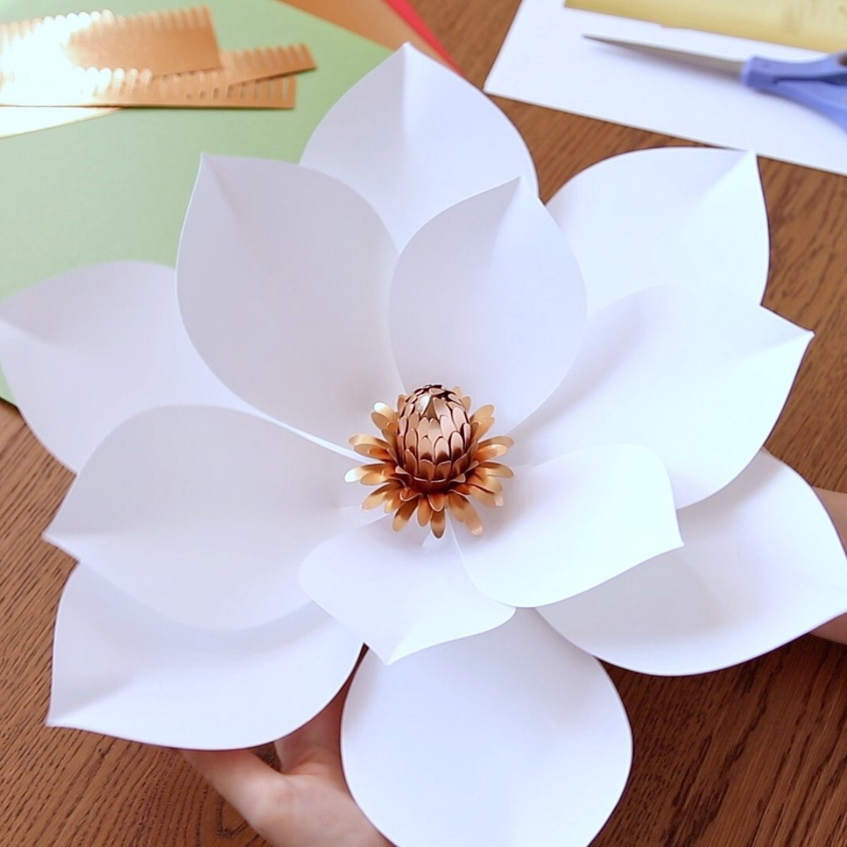 paper magnolia diy templates video tutorial fancybloom