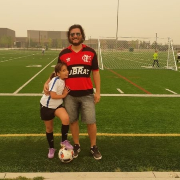 Angelina's favourite soccer coach at Calgary Rangers!