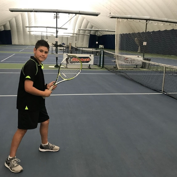 Matteo at The Tennis Academy Summer Camp