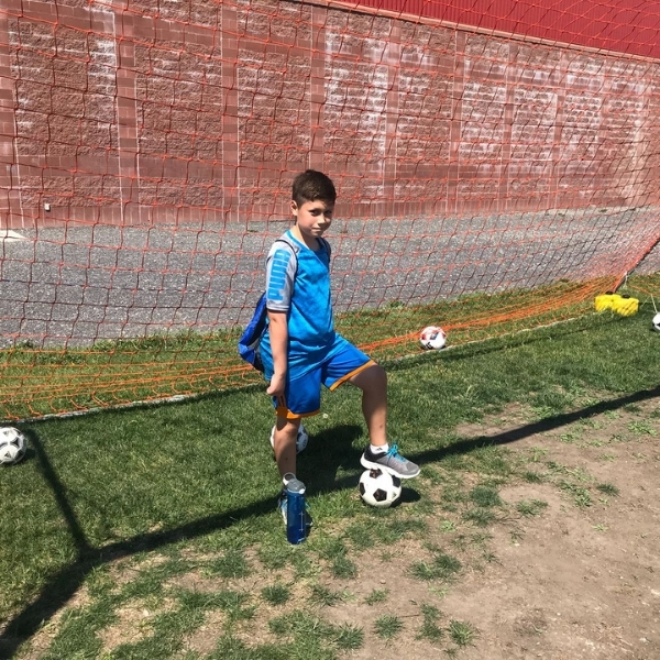 Lucca at Calgary Rangers Soccer Summer Camp