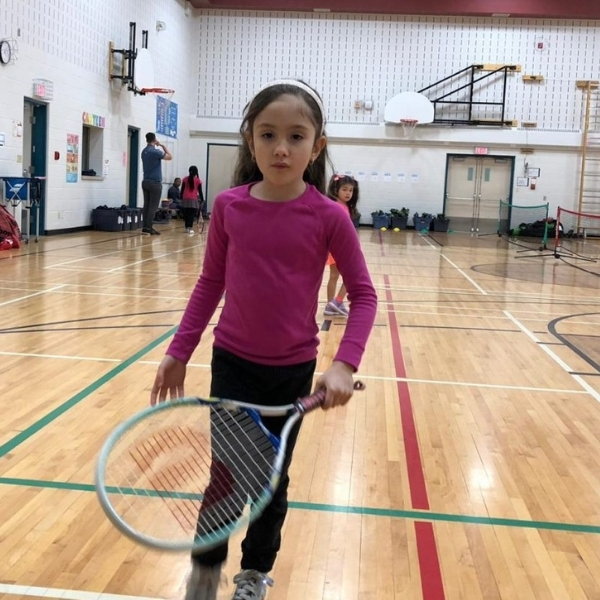 Laura at the First Serve Tennis.