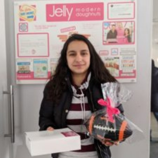 Katrina won a football in our draw!