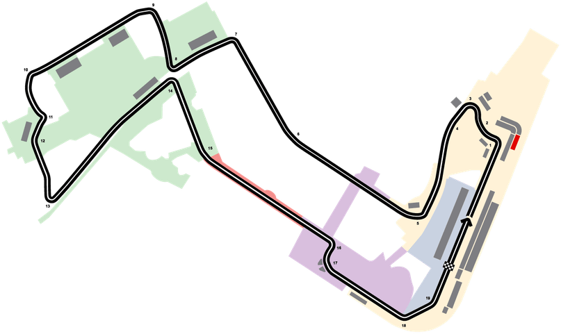 Singapore Grand Prix circuit map