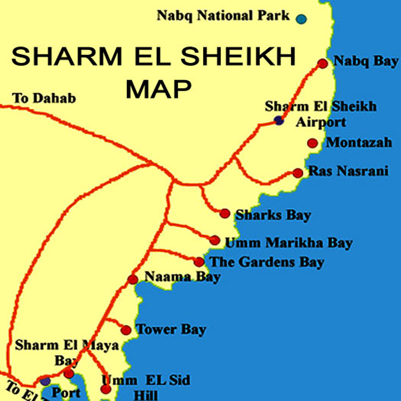 Sharm El Sheikh Map Map Of Sharm El Sheikh Sharm El Sheikh City Map 