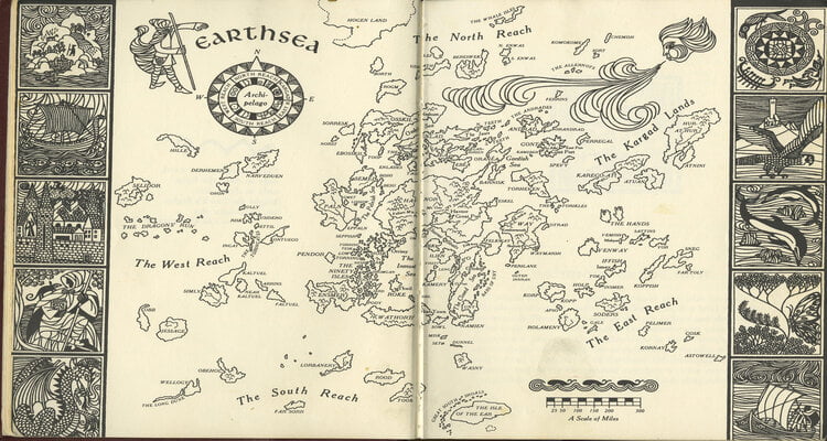 A Wizard Of Earthsea Full Book Review Earthsea Map 