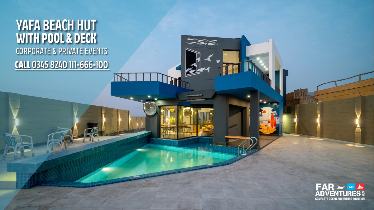 Rent Yafa 21 Beach Hut at Hawksbay Karachi Beach