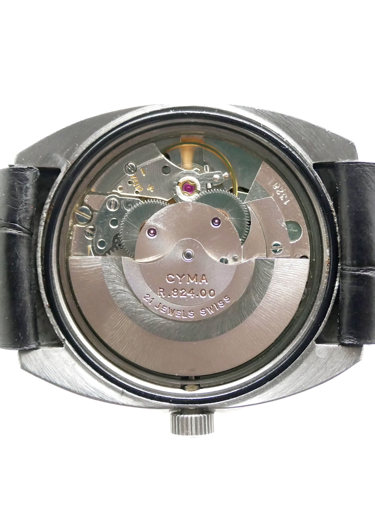 CYMA Navystar Automatic 腕時計 Cyma Navystar Automatic Stainless Steel Day-Date Hack Watch