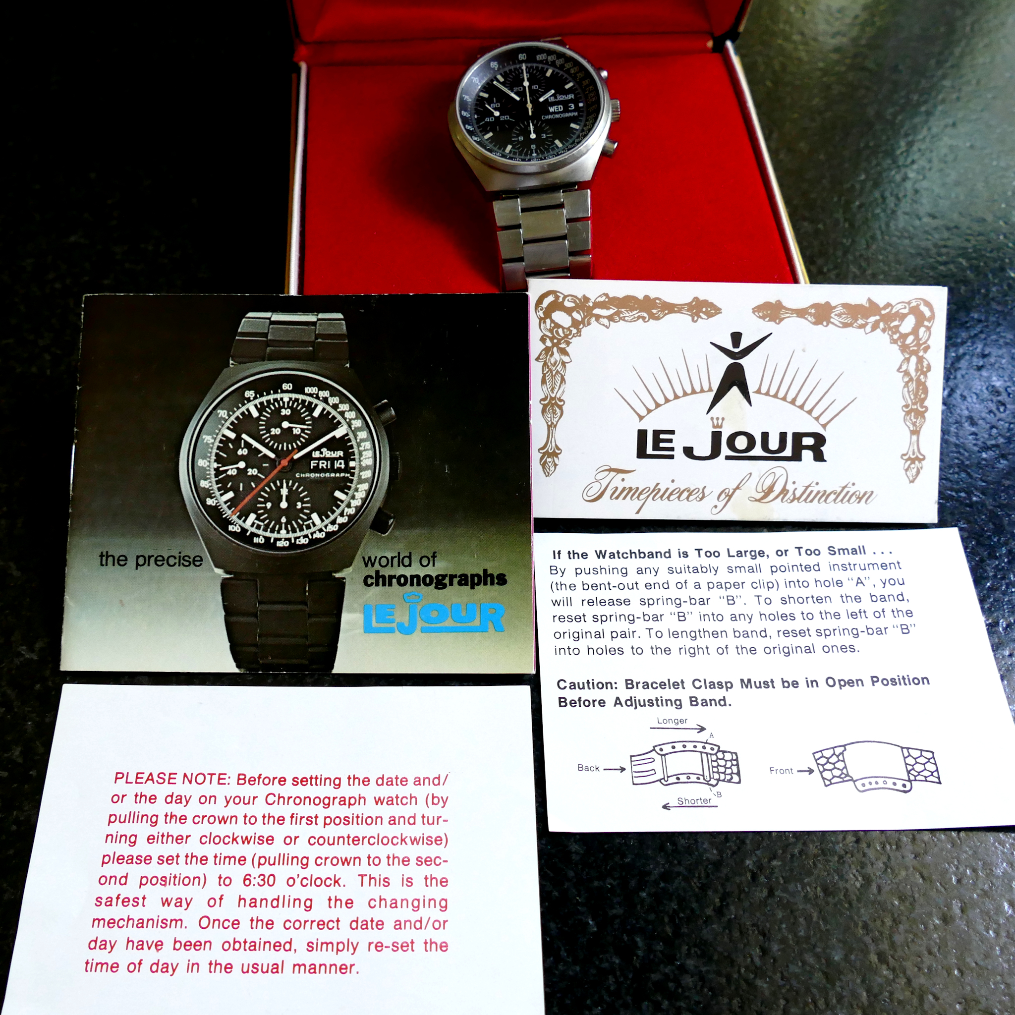 LeJour Automatic Vintage Chronograph 1978 Poor Man's Heuer