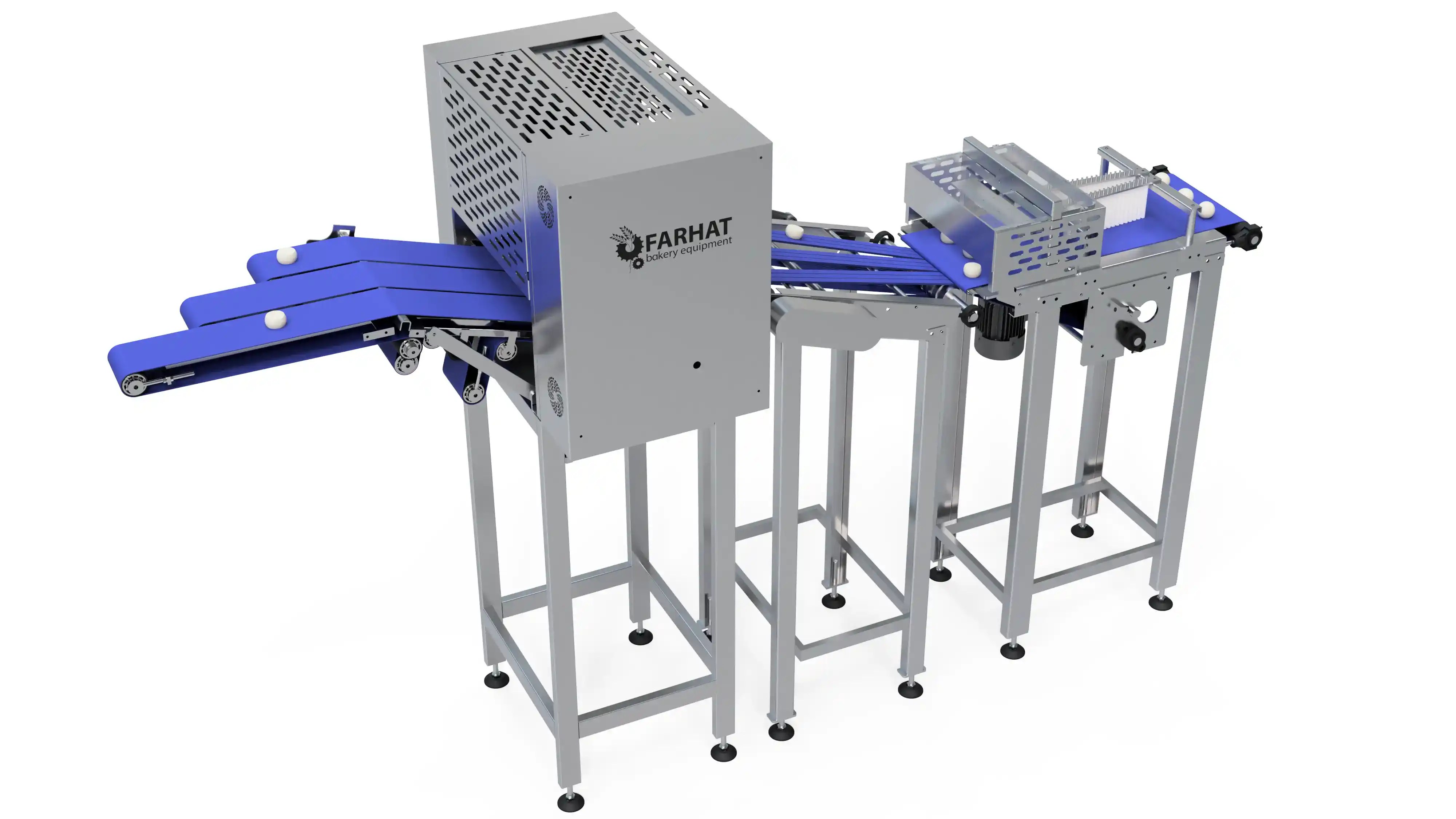 Dough Press in Pizza Topping Line