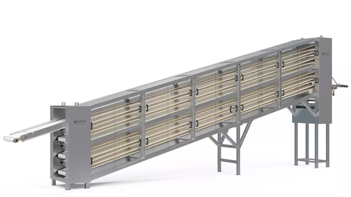 Detailed view of the First Proofer in operation