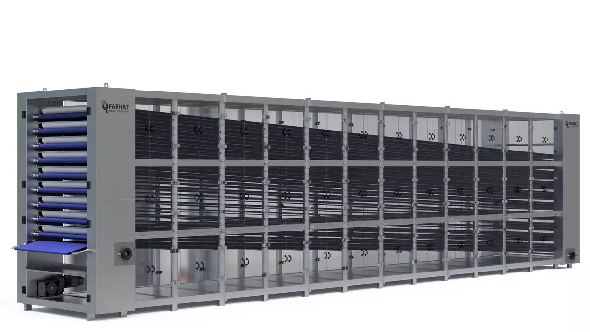 Final proofer by Farhat, readying dough for baking.