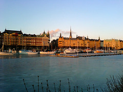 Strandvagen in the winter
