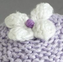 A wee cute flower! Perfect for embellishing other projects.