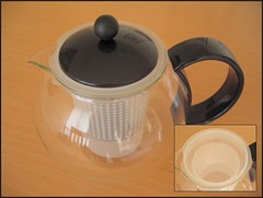 Bodum round glass teapot