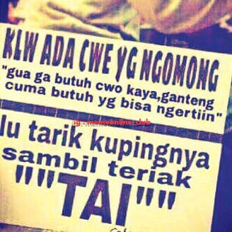 Lihat ide lainnya tentang lucu, meme lucu, ungkapan lucu. Cewek Cewe Tai Lawak Kocak Humor Meme Memeonline Club Facebook Twitter Path Pinterest Tumblr Linkedin Wechat Line Bbm Blackberry Google Instagram Dagelan Bebodoran Gambarlucu Katabijak Gemes Funny Yahoo Kaskus A Photo On