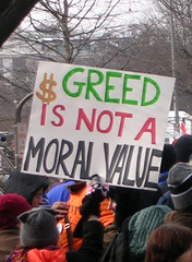 Greed Is Not A Moral Value