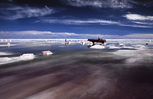 On the Salar de Uyuni, Bolivia