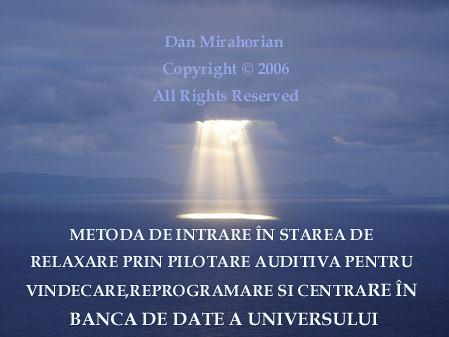 Relaxare pilotata pentru trezire,vindecare slabire