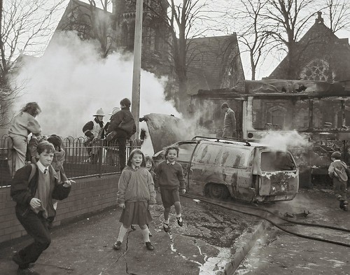 Burning buses New Lodge