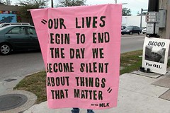 peace rally - gainesville, florida - corner of university and 13th
