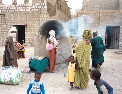 A bakery in the street of Timbuktu - Mali